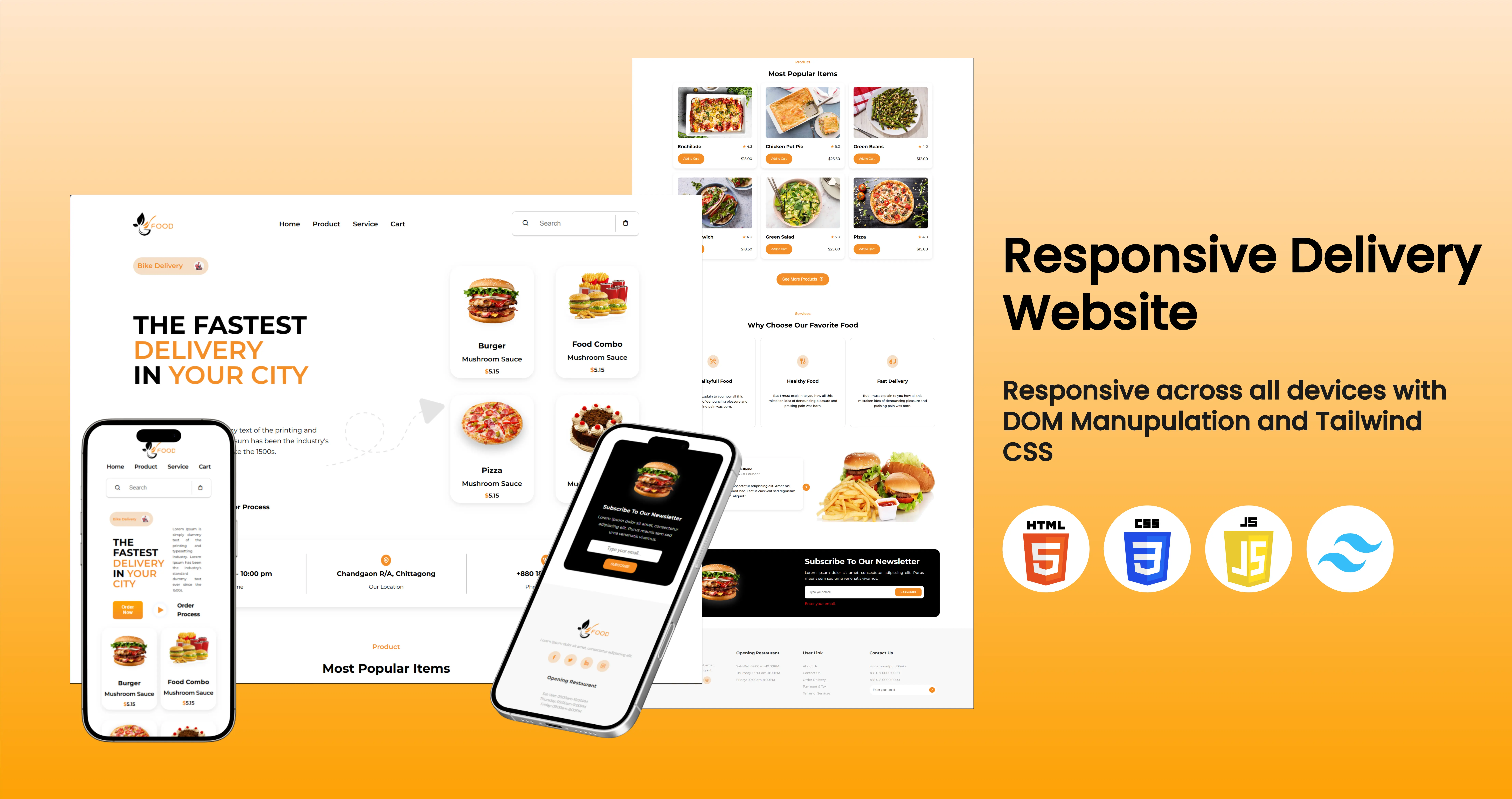 Responsive Delivery Website